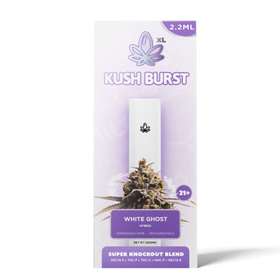 White Ghost Super Knockout THC Vape Pen - Kush Burst