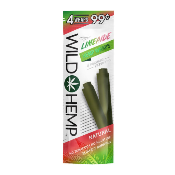Limeade Organic Hemp Wraps - 4-Count Pack - Wild Hemp