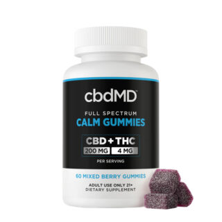 THC Edibles - Mixed Berry Full Spectrum CBD Sleep Gummies + THC - 204mg - By cbdMD