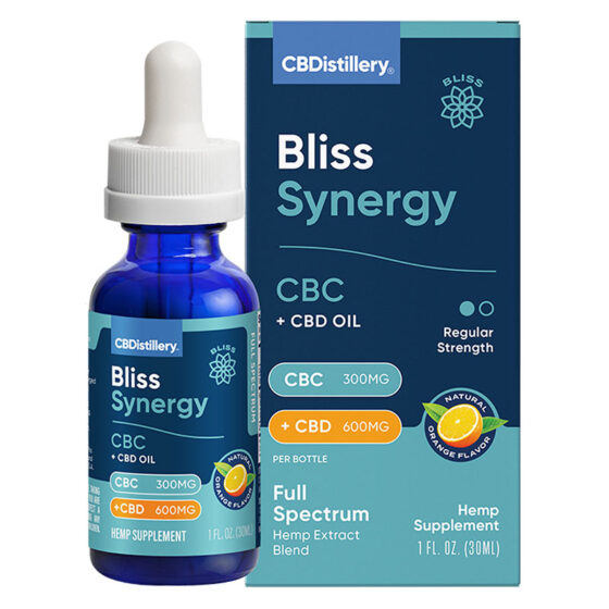 CBD Tincture - CBC:CBD Oil - Bliss Synergy - 900mg by CBDistillery