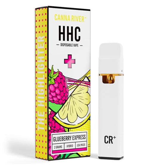 HHC Vape - HHC Highlighter - Glueberry Express (Hybrid) - 2g - By Canna River