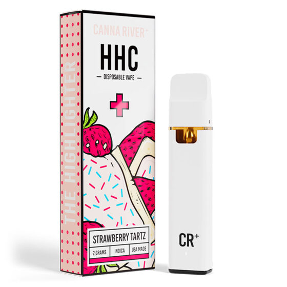 HHC Vape - HHC Highlighter - Strawberry Tartz (Sativa) - 2g - By Canna River