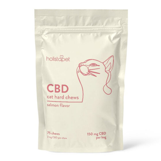 CBD Pet Edible - Salmon Cat Hard Chews - 2mg - By Holisapet