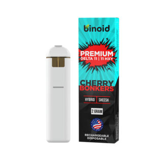 THC Device - Delta 11:11 HXY Disposable Vape Device - Cherry Bonkers ( Hybird ) - 2g - By Binoid