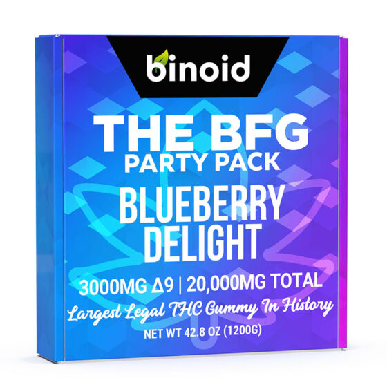 Delta 9:Delta 8 Gummies - The BFG Blueberry Delight - 3000mg - By Binoid