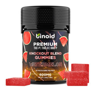 Knockout Blend THC Gummies with THC-P + THC-H + HHC-P - Watermelon - Binoid