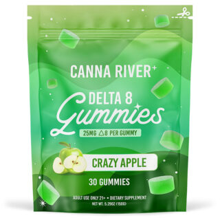 Delta 8 Gummies - Crazy Apple - 25mg - By Canna River