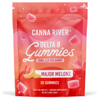 Delta 8 Gummies - Major Melonz - 25mg - By Canna River