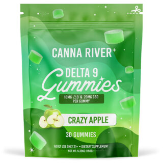 Delta 9:CBD Gummies - Crazy Apple - 10mg - By Canna River