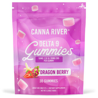Delta 9:CBD Gummies - Dragon Berry - 10mg - By Canna River