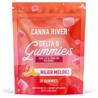 Delta 9:CBD Gummies - Major Melonz - 10mg - By Canna River