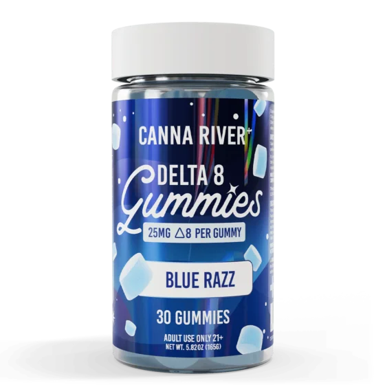 Delta 8 THC Gummies - Blue Razz -  Canna River