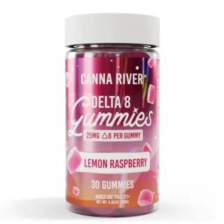 Delta 8 THC Gummies - Lemon Raspberry -  Canna River