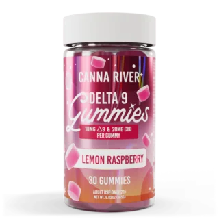 Delta 9 THC Gummies with CBD - Lemon Raspberry - Canna River