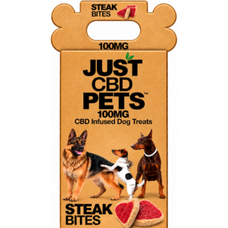 JustCBD CBD Dog Treats Steak Bites  100mg