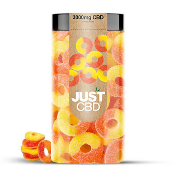 Peach Rings CBD Gummies - JustCBD