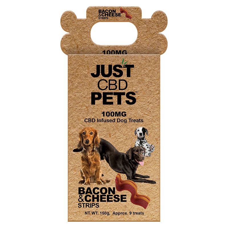 CBD Dog Treats - Bacon and Cheese Flavored - JustCBD