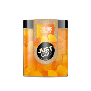 JustCBD CBD + THC Orange Drops Gummies 250mg | 1000mg