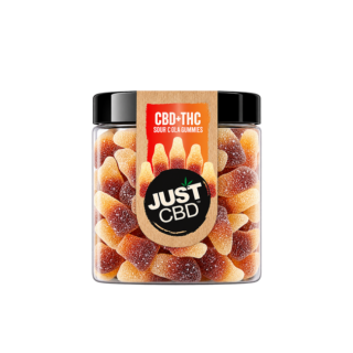 JustCBD CBD + THC Sour Cola Gummies 250 mg - 1000mg