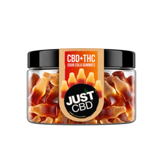 JustCBD CBD + THC Sour Cola Gummies 250 mg - 1000mg