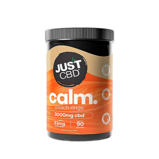 JustCBD CBD Peach Rings Gummies 250mg | 500mg | 1000mg | 3000mg