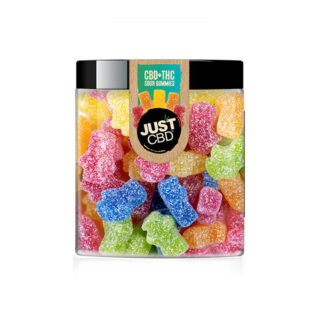 JustCBD CBD Delta 8 THC Gummies Sour Heads