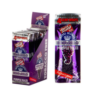 Hemp Cigarettes - Purple Haze Flavored Hemparillos - By Royal Blunts