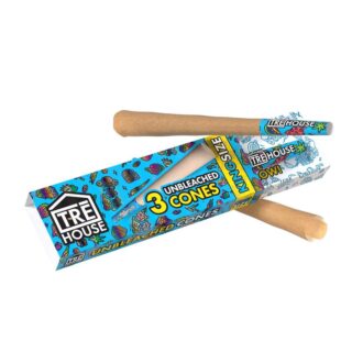 TRE House - Pre Roll Cones - King Size Slim - Unbleached - 3 Count - Single OPEN