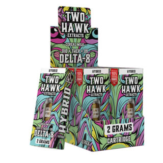 D8:D9:D10:THC P Cartridge - Cereal Milk - 2g - By Two Hawk Hemp