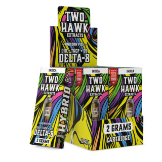 D8:D9:D10:THC P Cartridge - Unicorn Piss - 2g - By Two Hawk Hemp