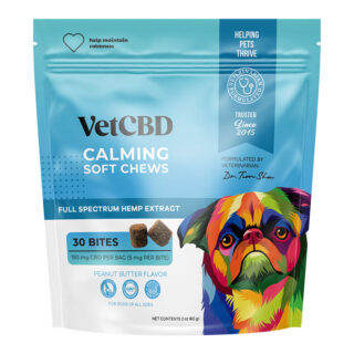 Calming Soft Chew For Dogs - 5mg - By Vet CBD 30 Count