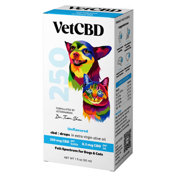 Full Spectrum Oil for Dogs and Cats - 250mg - By Vet CBD