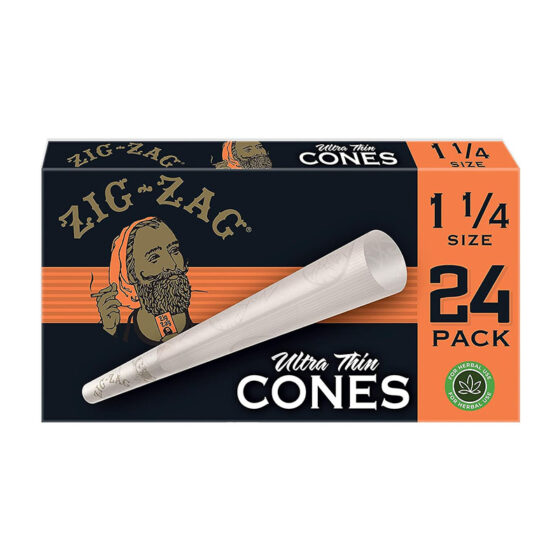 Pre Rolled Cones - 1 1/4 Size Ultra Thin Cones - By Zig Zag