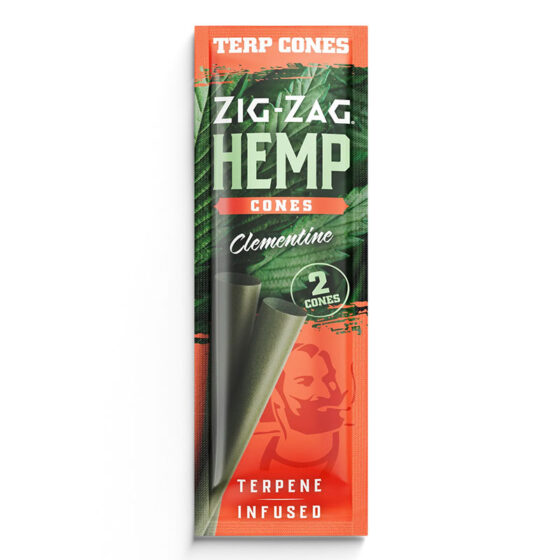 Zig-Zag - Hemp Cones - Clementine Infused Terpene Cones - 2 Count