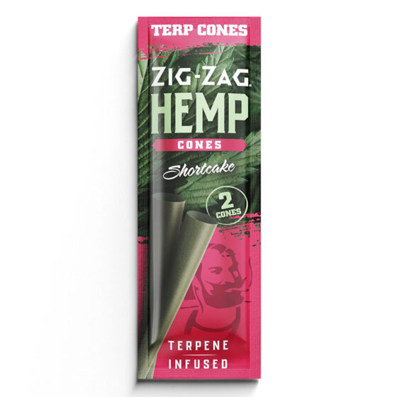Zig-Zag - Hemp Cones - Shortcake Infused Terpene Cones - 2 Count