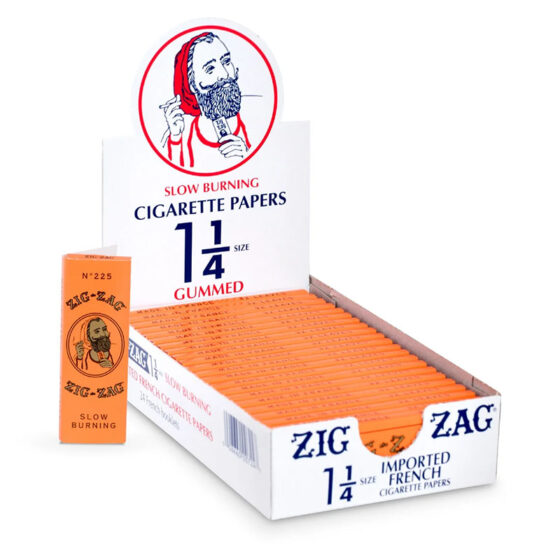 Rolling Papers - 1 1/4 Size French Orange Slow Burning Papers - By Zig Zag