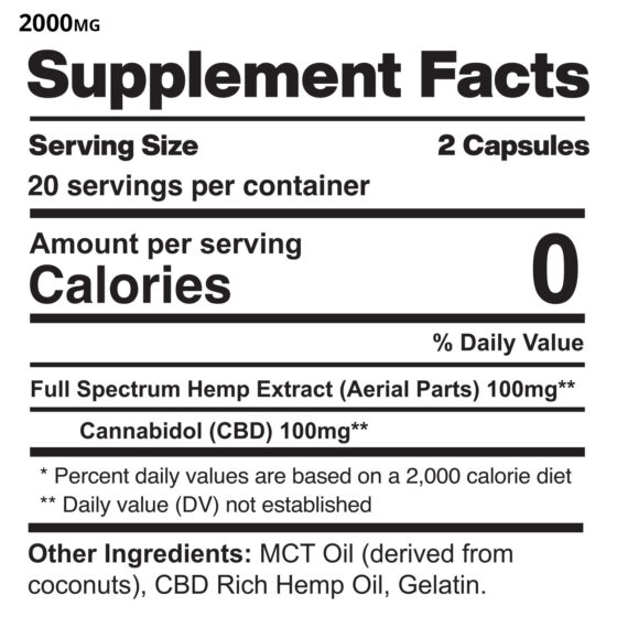 Daily Softgels - 2000mg Ingredients