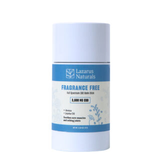 Full Spectrum CBD Fragrance Free CBD Balm Stick - 3600mg - Lazarus Naturals
