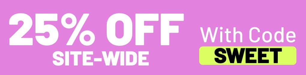 Offer: 25% off site wide Coupon Code: SWEET