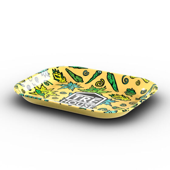 Medium Papers Rolling Tray - Yellow Side