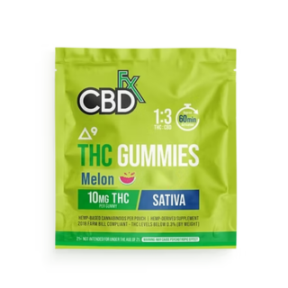 THC Gummies + CBD -  Melon Sativa - 1ct - CBDfx
