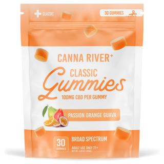 Canna River - CBD Gummies - Passionfruit, Orange, Guava - 30 Count