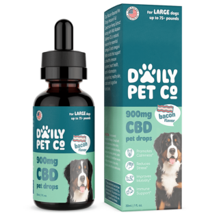 CBD Pet Tincture - Bacon Flavored for Dogs - Daily Pet Co - 600mg
