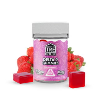 Delta 9 Gummies - Strawberry - TRĒ House