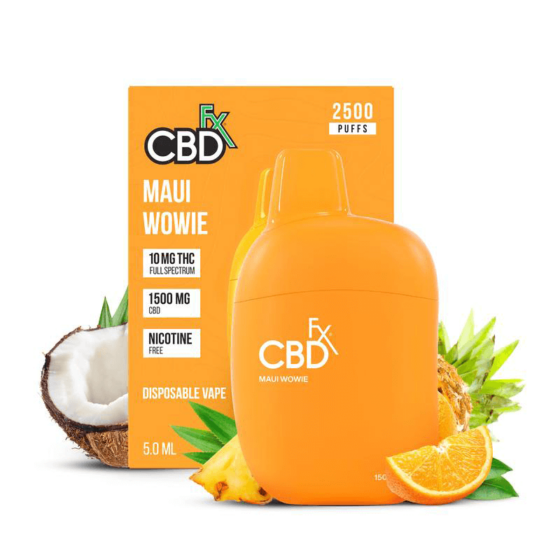 CBDfx - THC Vape Pen with D9 and CBD - Maui Wowie - 1500mg