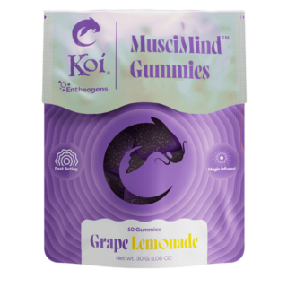 Koi CBD - Mushroom Edible - MusciMind Gummies - Grape Lemonade - 10 Count