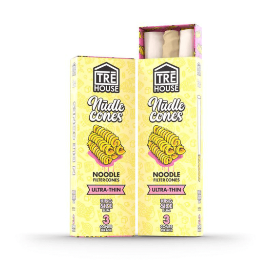 TRE House - Pre Roll Nudle Cones - 3 Pack - King Size Slim - Ultra Thin