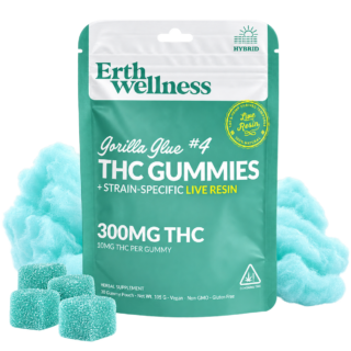 Erth Wellness Delta 9 THC Live Resin Gummies 300mg 30 Count