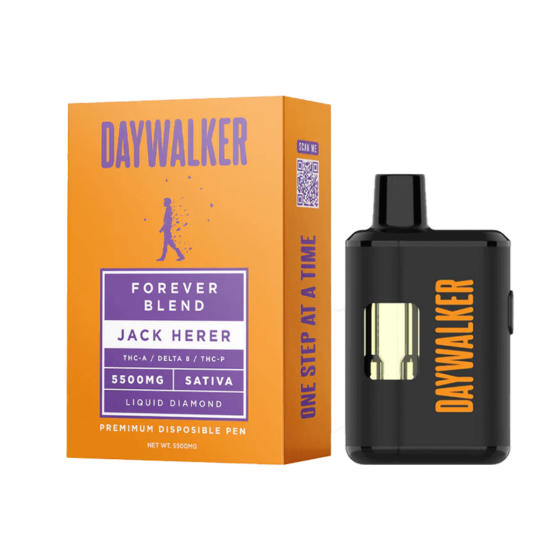 Liquid Diamonds THC Vape Pen with THC-A + Delta 8 + THC-P - Jack Herer - Sativa 5.5g - Daywalker