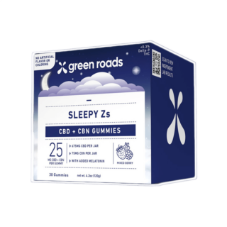 Green Roads - Sleepy Z's CBN + CBD Gummies - Mixed Berry - 30 Count